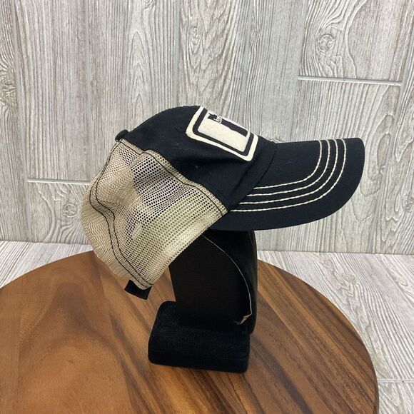 Vintage Minnesota Home State Apparel Beige Black Logo Baseball Cap Hat OSFA - Picture 5 of 9